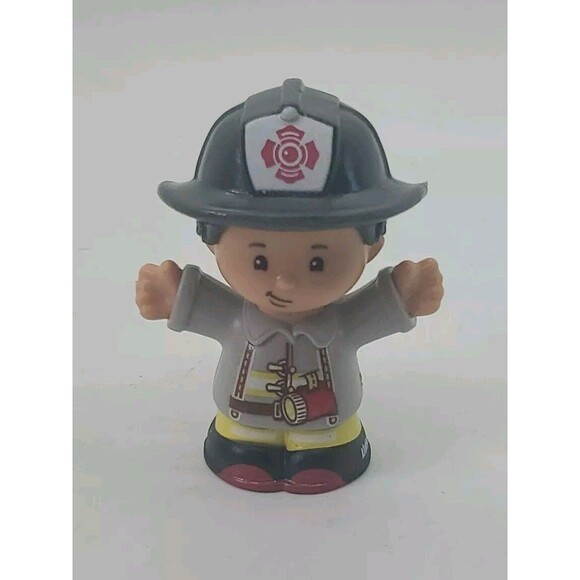 Fisher Price Little People Set of Community Helpers Construction, Firefighter - Picture 7 of 12